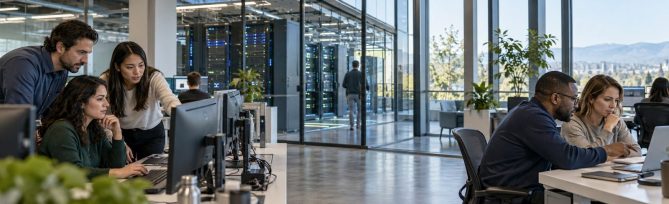 Illustrative image for the case study: Global Data Center Deployment: Four New Sites in Five Weeks