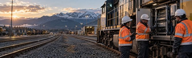 Illustrative image for the case study: Locomotive Edge AI: Real-Time Hazard Detection on a Rugged Server
