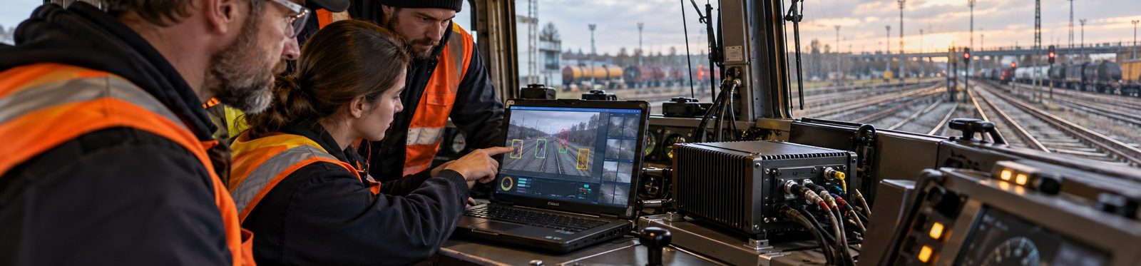 Illustrative image for the case study: Locomotive Edge AI: Real-Time Hazard Detection on a Rugged Server (scene 2)